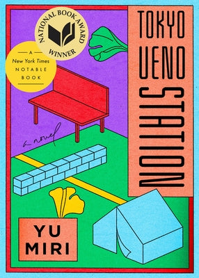 Paperback of Tokyo Ueno Station by Riverhead Books featuring the book cover with Japanese artwork and title text.