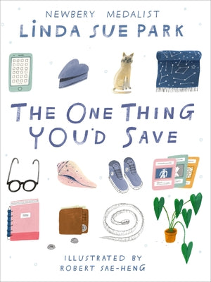 Cover of the paperback book "The One Thing You'd Save" by Clarion Books, featuring colorful artwork and title text.