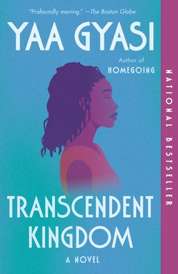 Paperback of Transcendent Kingdom novel by Knopf Doubleday Publishing Group, featuring the book cover with title and author.