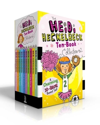 Heidi Heckelbeck Ten-Book Collection #2 paperback set by Little Simon, featuring colorful book covers with whimsical illustrations.