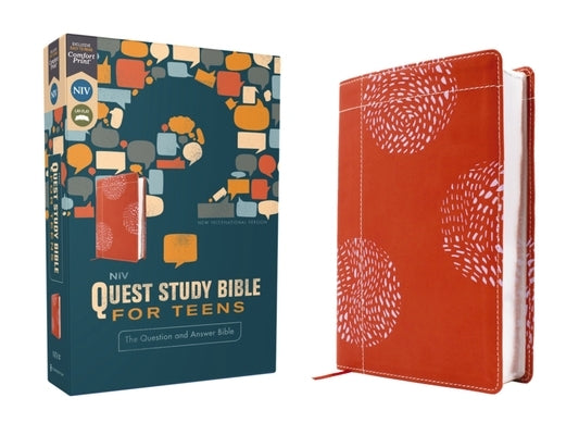Niv, Quest Study Bible for Teens, Leathersoft, Coral, Comfort Print: The Question and Answer Bible Bible Zondervan