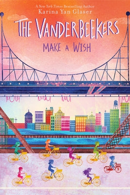 Paperback of The Vanderbeekers Make a Wish by Clarion Books, featuring colorful cover art with characters and whimsical illustrations.