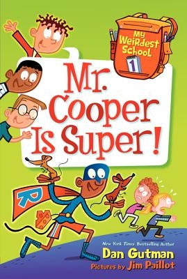 Paperback of "Mr. Cooper Is Super!" by HarperCollins featuring a colorful cover with a cheerful superhero character.