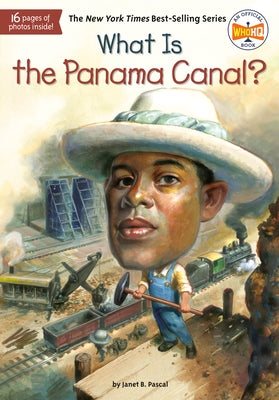 Paperback book titled "What Is the Panama Canal?" by Penguin Workshop with cover art showing a map and canal illustration.