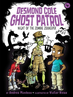 Paperback "Night of the Zombie Zookeeper" by Little Simon featuring a colorful cover with zombies and a zookeeper in a playful scene.