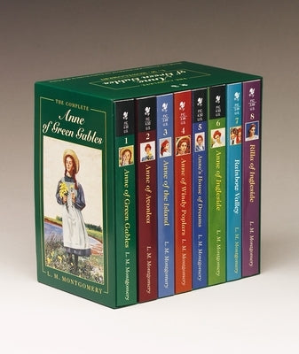 Starfire Anne of Green Gables complete 8-book boxed set with colorful covers, perfect for fans of classic literary series.