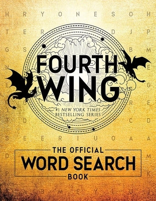 Paperback Fourth Wing Word Search Book by Dover Publications featuring colorful puzzle pages and themed word search layouts.