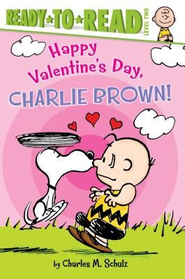 Paperback of "Happy Valentine's Day, Charlie Brown!" Ready-To-Read Level 2 by Simon Spotlight, featuring Charlie Brown celebrating Valentine's Day.