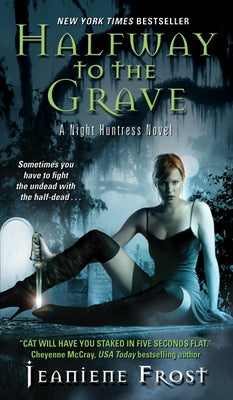 Mass market paperbound of "Halfway to the Grave" by Avon Books, featuring dark fantasy novel cover with gothic artwork.