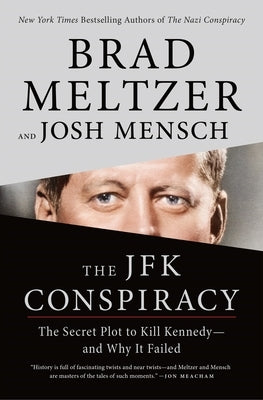 Paperback book titled "The JFK Conspiracy" by Flatiron Books, showing the front cover with text and design elements.