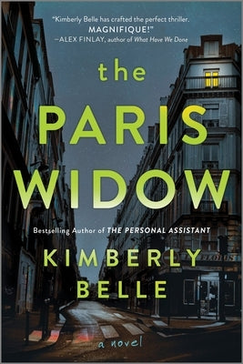 Paperback copy of "The Paris Widow" by Park Row, featuring the book cover with elegant title and author details.