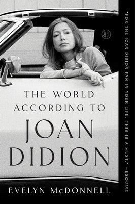 Paperback of The World According to Joan Didion by HarperOne, featuring the book cover with her portrait and title.