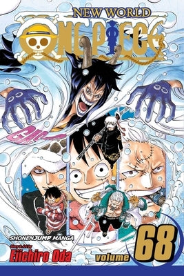 Paperback of One Piece, Volume 68 by Viz Media featuring colorful manga cover art with characters in action.