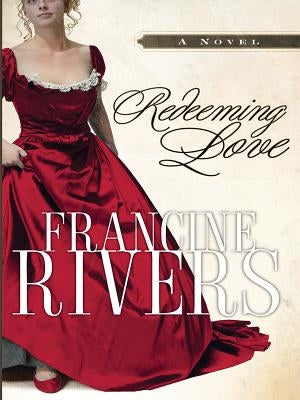 Christian Large Print Redeeming Love paperback book with a colorful cover featuring religious artwork and inspiring imagery.