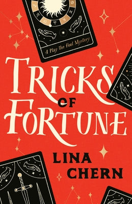Paperback of Tricks of Fortune: A Play the Fool Mystery by Random House Publishing Group, featuring a colorful book cover with mysterious imagery.
