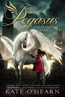 Paperback copy of The Flame of Olympus by Aladdin Paperbacks, featuring the book cover with mythological artwork.