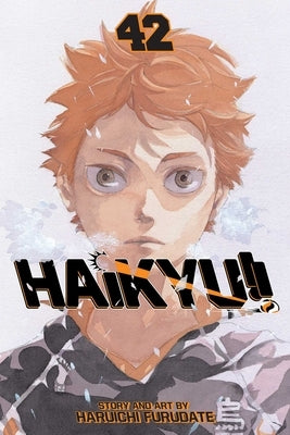 Paperback of Haikyu!! Vol. 42 manga by Viz Media showing the cover with dynamic volleyball action artwork.