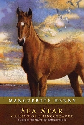 Paperback of Sea Star: Orphan of Chincoteague by Aladdin Paperbacks, showing the book cover with colorful sea and starfish illustration.