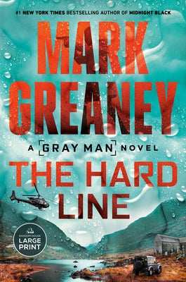 Paperback of "The Hard Line" by Random House Large Print Publishing, showing the book cover with title and author details.
