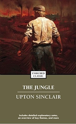 Cover of "The Jungle" mass market paperback by Simon & Schuster featuring jungle scenery and bold title text.