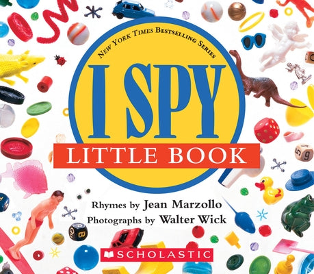Colorful I Spy Little Book board book by Cartwheel Books with playful illustrations for young children.