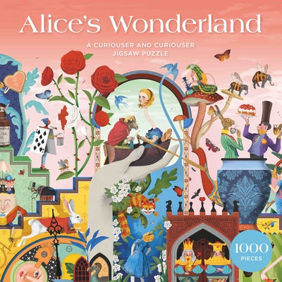 Alice's Wonderland 1000-piece puzzle by Laurence King features a colorful, whimsical illustration inspired by the story.