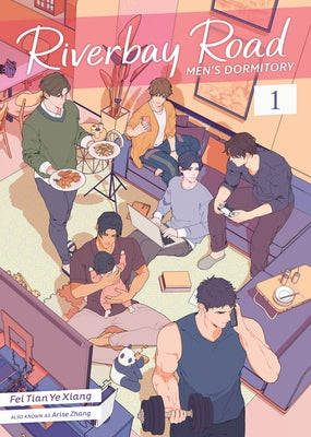 Paperback of Riverbay Road Men's Dormitory Vol. 1 by Seven Seas, featuring the novel's cover with colorful artwork.