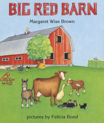 HarperCollins Big Red Barn board book with colorful cover featuring a red barn and farm animals for young children.