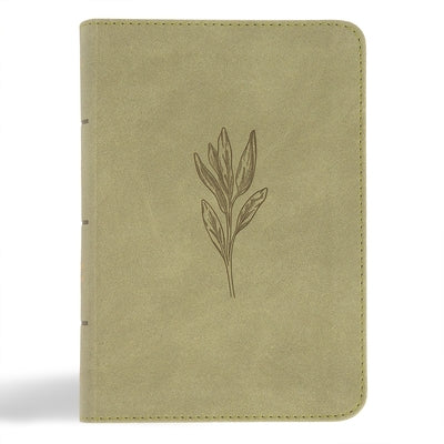 NASB Large Print Compact Reference Bible, Sage Suedesoft Leathertouch by Holman Bible Publishers