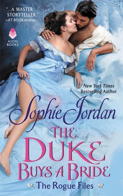 Mass market paperback of "The Duke Buys a Bride" from Avon Books, featuring a romantic historical novel cover.