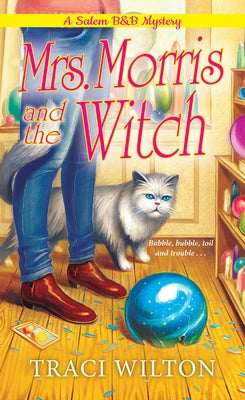 Mass market paperback of "Mrs. Morris and the Witch" by Kensington Publishing, featuring a cover illustration of a witch character.