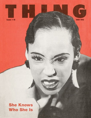 Paperback book titled "Thing" by Primary Information, featuring a plain cover and standard size for casual reading.