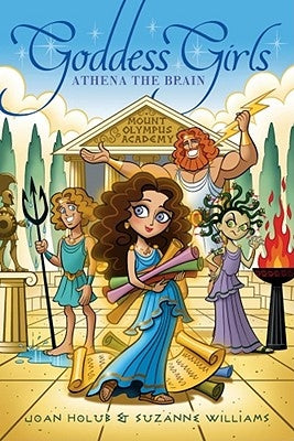 Paperback book titled Athena the Brain by Aladdin Paperbacks featuring an illustrated cover with a girl and brain motif.
