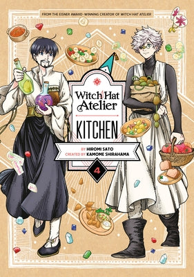 Paperback of Witch Hat Atelier Kitchen 4 by Kodansha Comics featuring the book cover with colorful artwork and title text.