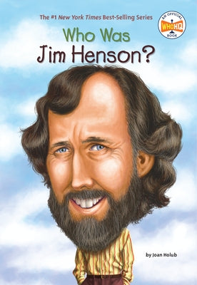 Paperback book titled "Who Was Jim Henson?" by Penguin Workshop, featuring an illustration of Jim Henson on the cover.