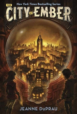 Paperback edition of The City of Ember by Random House Children's Books, showing the book cover with cityscape illustration.