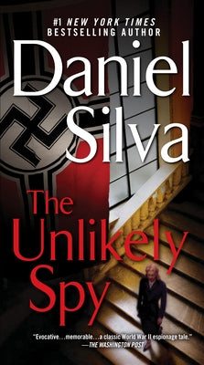 Mass market paperbound copy of "The Unlikely Spy" by Berkley Books, showing the book cover with title and author.