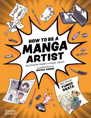 Paperback book titled "How to Be a Manga Artist" by Thames & Hudson featuring manga illustrations on the cover.