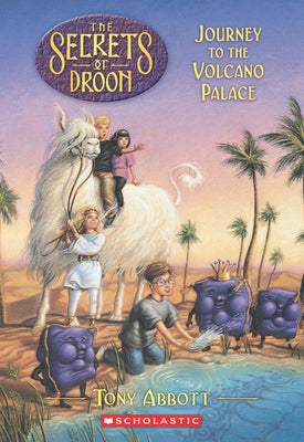 Paperback book titled "Journey to the Volcano Palace" by Scholastic Paperbacks with colorful cover art.