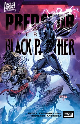 Paperback of Predator vs. Black Panther licensed publishing, featuring cover art with Predator and Black Panther characters.