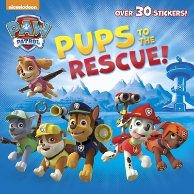 Paperback of Pups to the Rescue! from Paw Patrol by Random House Books for Young Readers, featuring colorful cover with rescue pups.