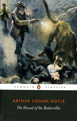 Paperback of The Hound of the Baskervilles by Penguin Classics, featuring a cover with classic literary artwork.