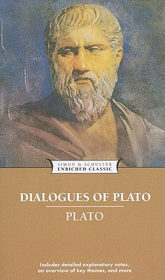 Mass market paperbound copy of Dialogues of Plato by Simon & Schuster, showing the book cover with title and author.