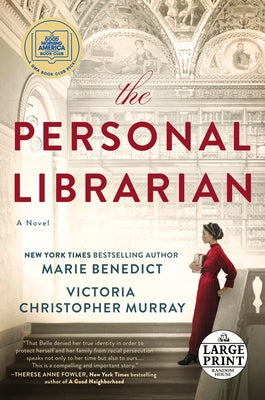 Paperback of The Personal Librarian by Random House Large Print Publishing, showing the book cover with title and author details.