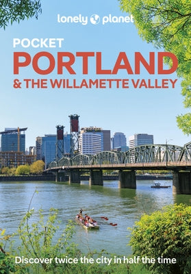 Paperback travel guide for Portland and Willamette Valley by Lonely Planet showing a colorful cover with city and landscape images.