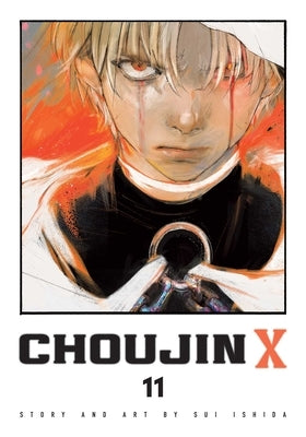 Paperback of Choujin X, Volume 11 manga by Viz Media, featuring colorful cover art with characters from the series.
