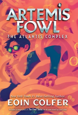 Paperback of Artemis Fowl 7: The Atlantis Complex by Disney Hyperion, showing the book cover with title and author details.