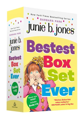 Junie B. Jones bestest box set of 10 paperback books by Random House Books for Young Readers, featuring colorful covers and illustrations.
