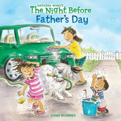 Paperback of The Night Before Father's Day by Grosset & Dunlap, showing the book cover with colorful illustrations.