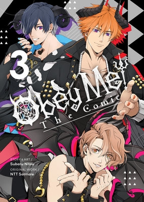 Paperback of Obey Me! the Comic Vol. 3 by Seven Seas, featuring colorful cover art and manga-style illustrations.